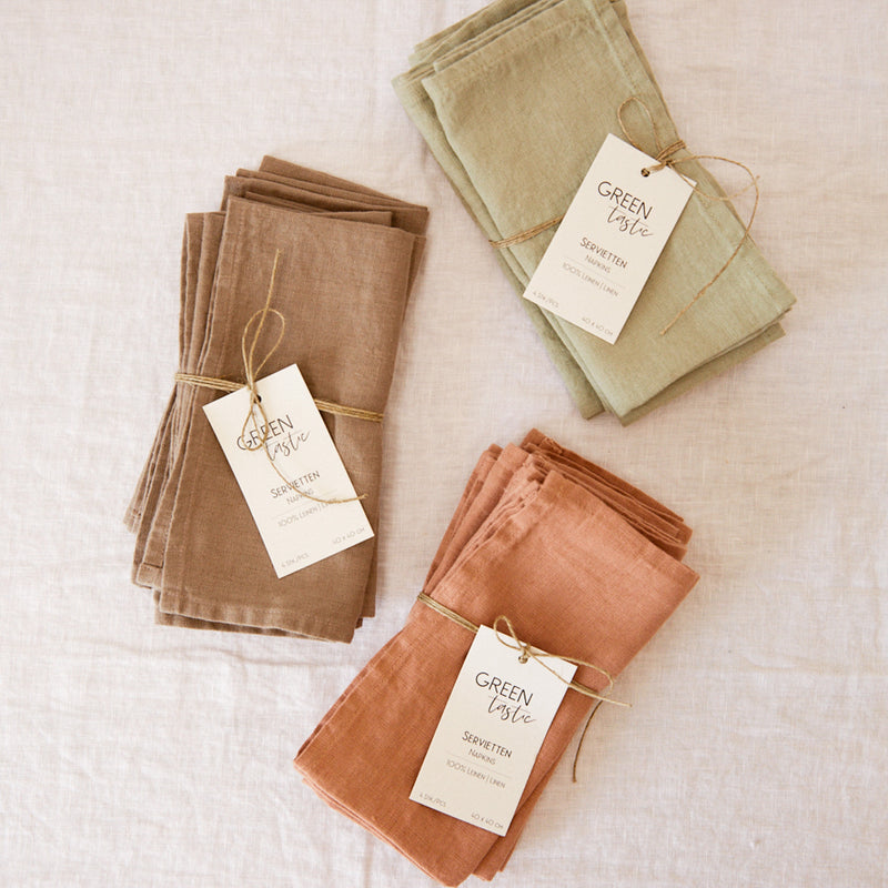 Servietten Leinen | 4er Set